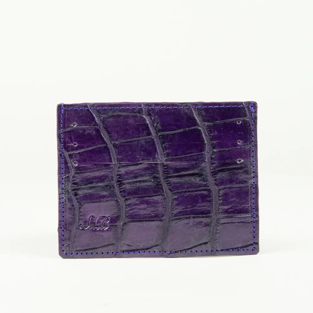 299. NWT WOMENS SHERRILL & BROTHERS UMA GENUINE CROCODILE CREDIT CARD HOL…